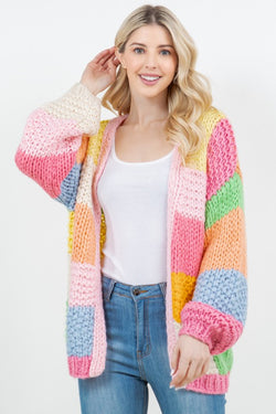 Better Off Colorblock Cardigan