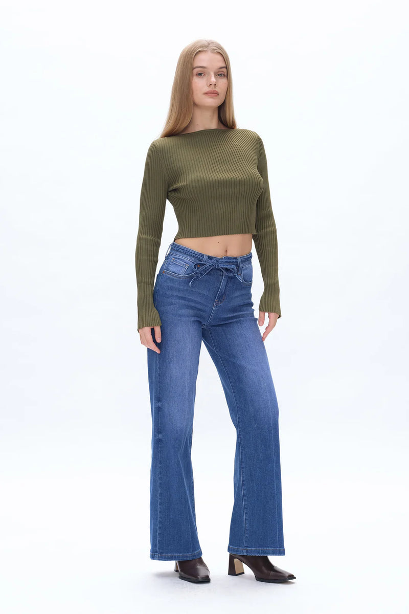 Chloe High Rise Wide Leg Jean