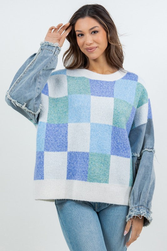 Checkered Cora Sweater