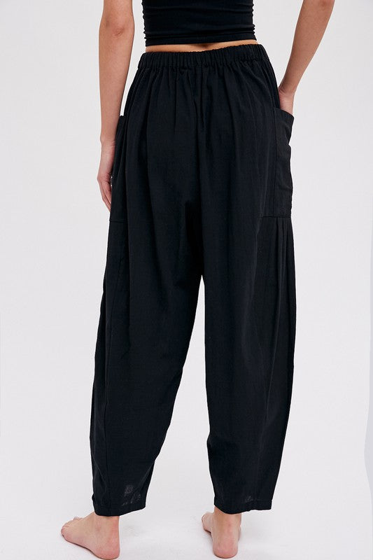 Harlem Linen Pants- Black