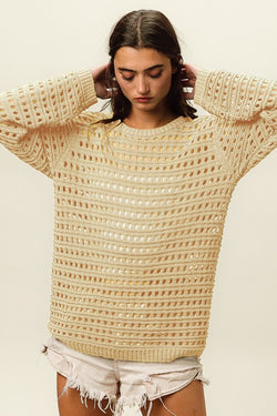 Something About Her Sweater- Oatmeal