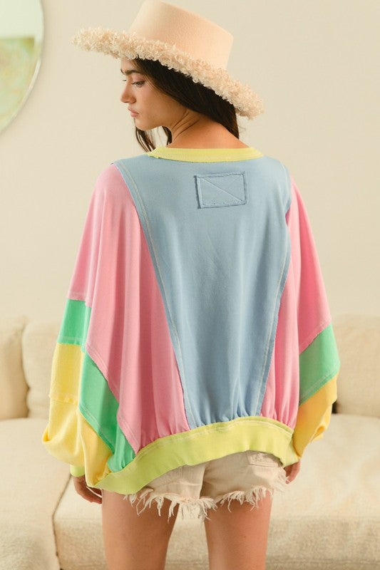 Colorblock Spring Sweatshirt
