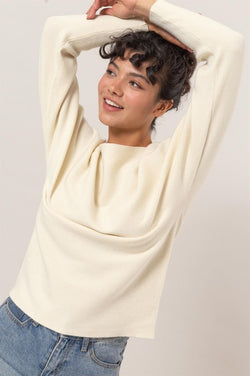 The Perfect Ribbed Sweater- Cream