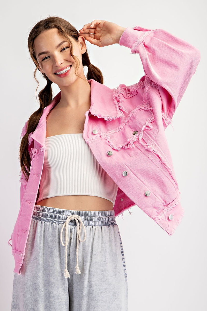 Pink Party Denim Jacket