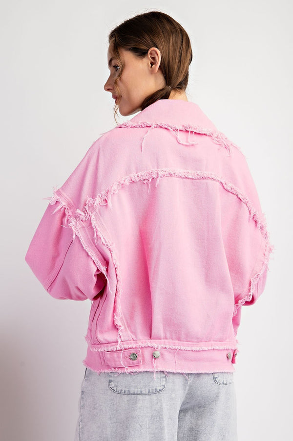 Pink Party Denim Jacket