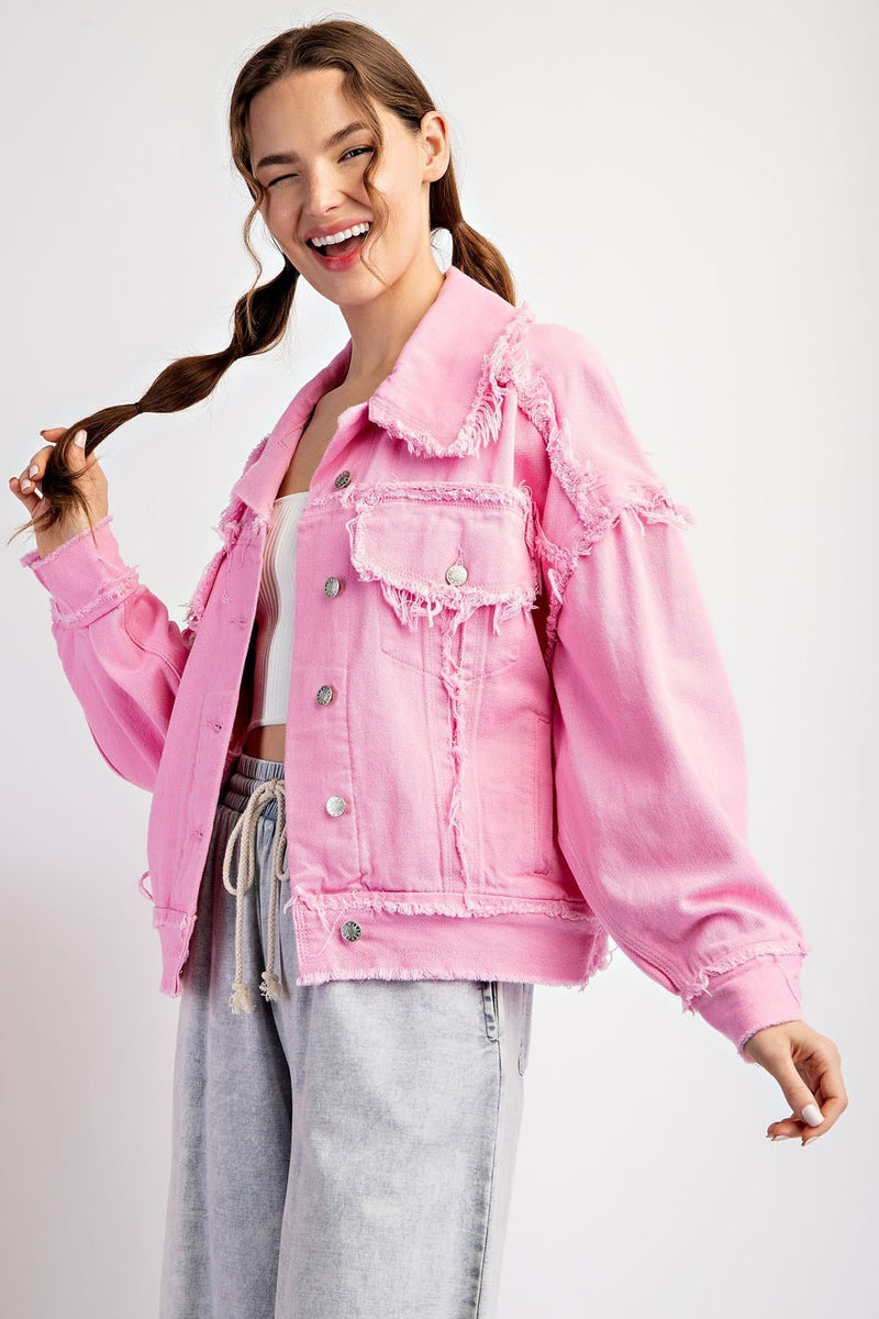 Pink Party Denim Jacket