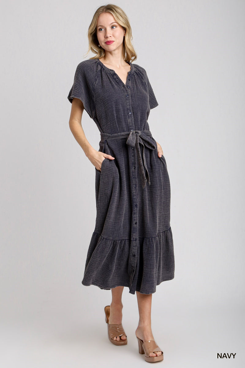 Maxine Mineral Washed Dress