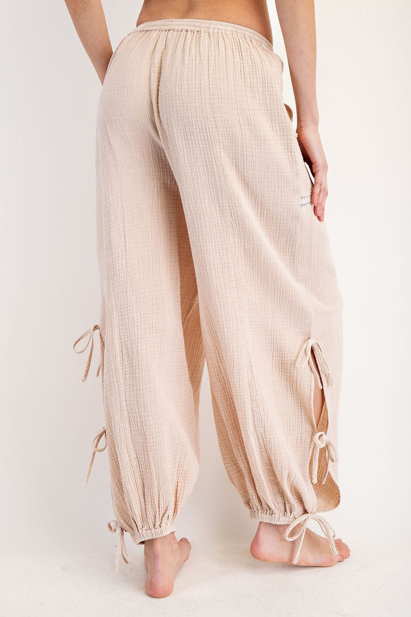 Mindy Mineral Washed Jogger- Neutral