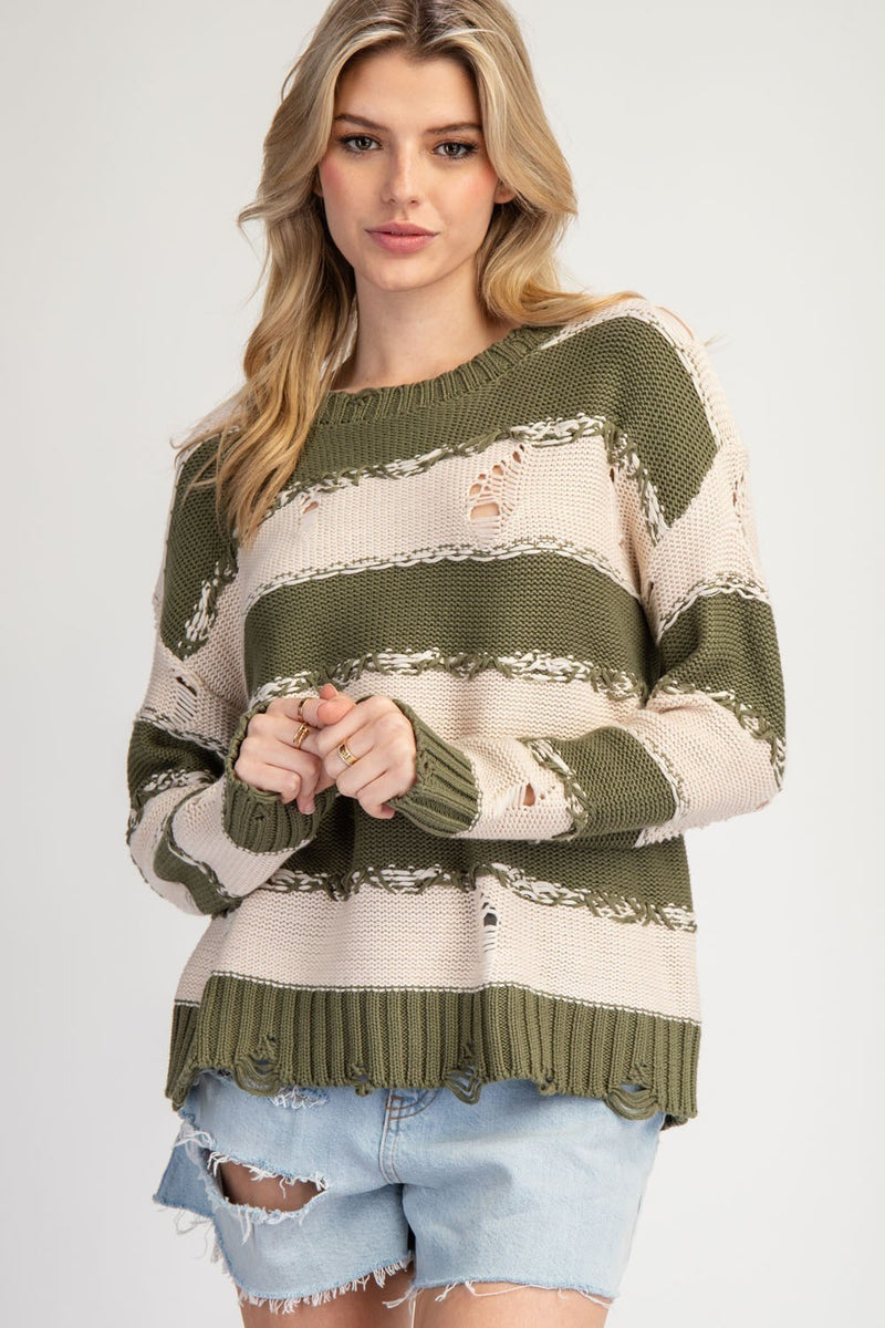 Dallas Distressed Sweater