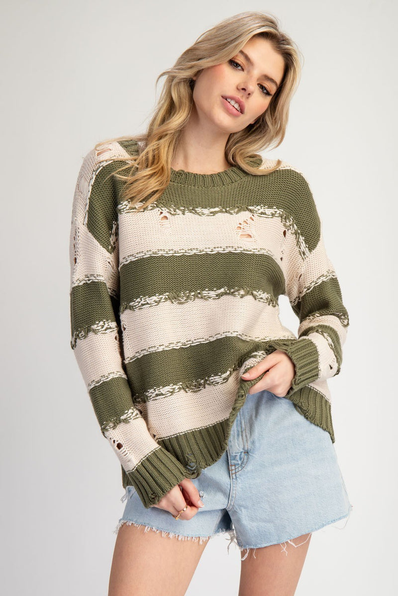 Dallas Distressed Sweater