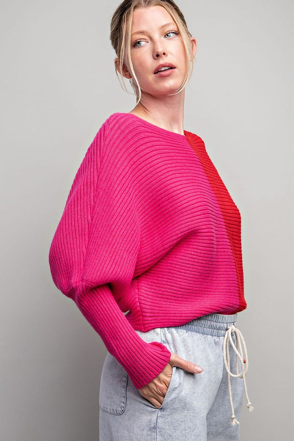 Way To Your Heart Colorblock Sweater