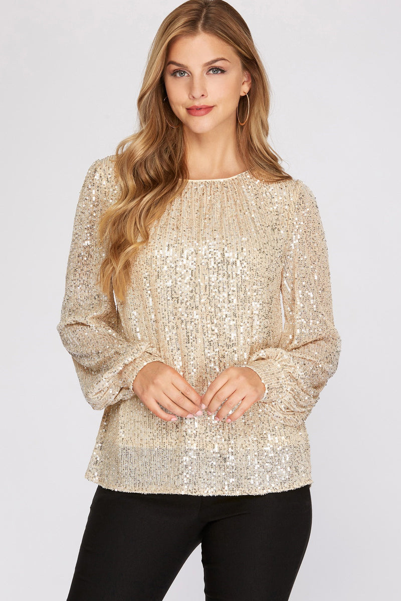 Stand Out Top- Cream