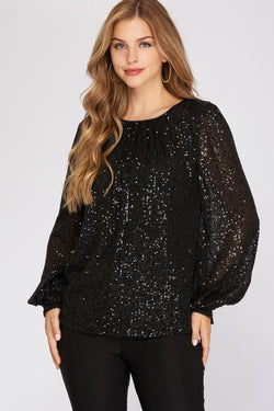 Stand Out Top- Black