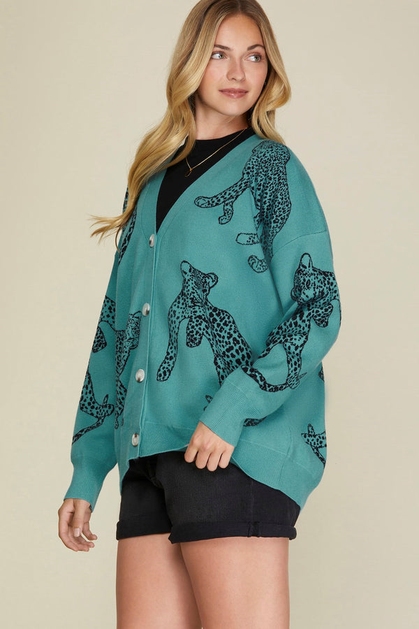 Cheetah Cardi