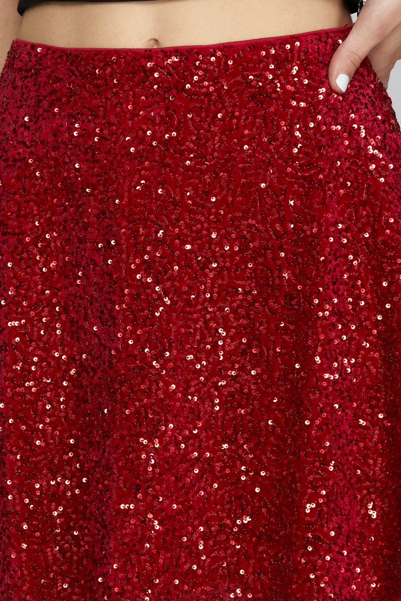 Say it In Sequin- Red