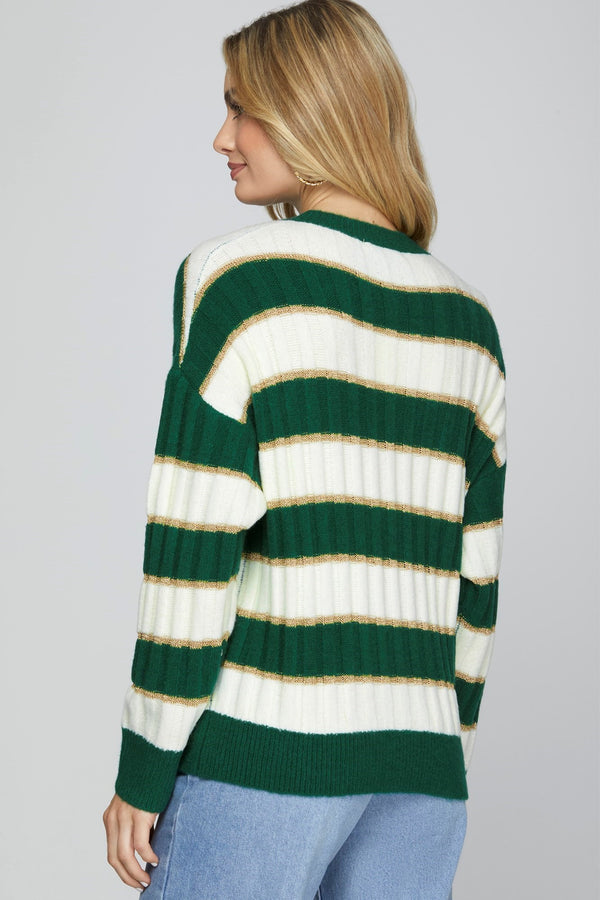 Holiday Stripes Sweater