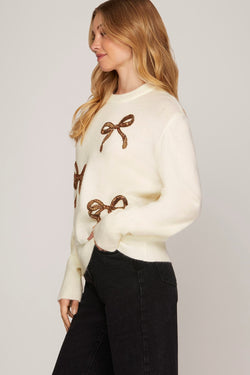 Wrap Me Up Bow Sweater