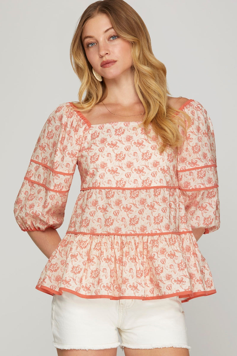 Floral Baydoll Top