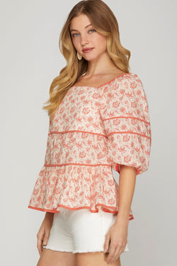 Floral Baydoll Top