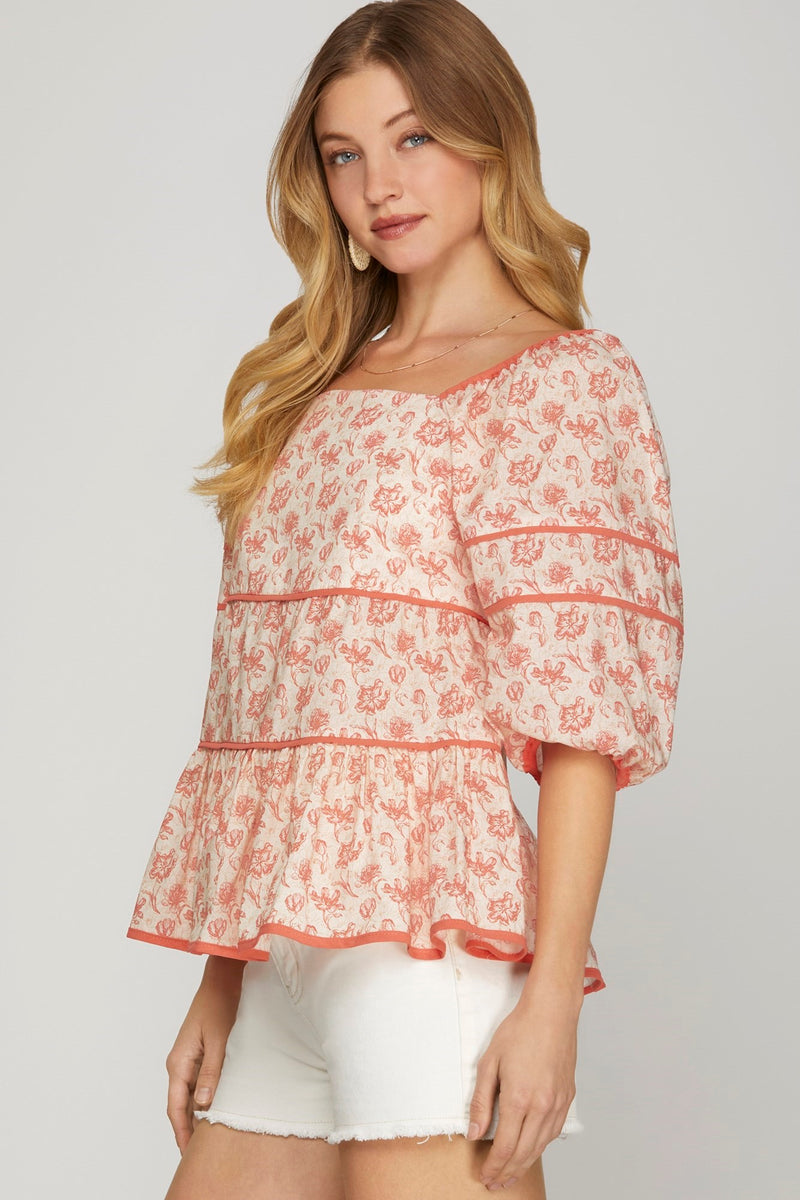 Floral Baydoll Top