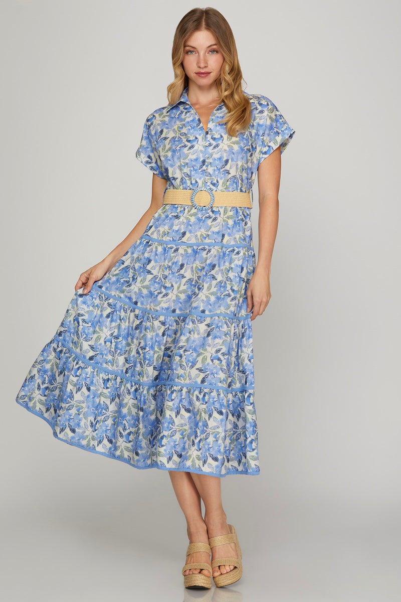 The Blues Floral Dress