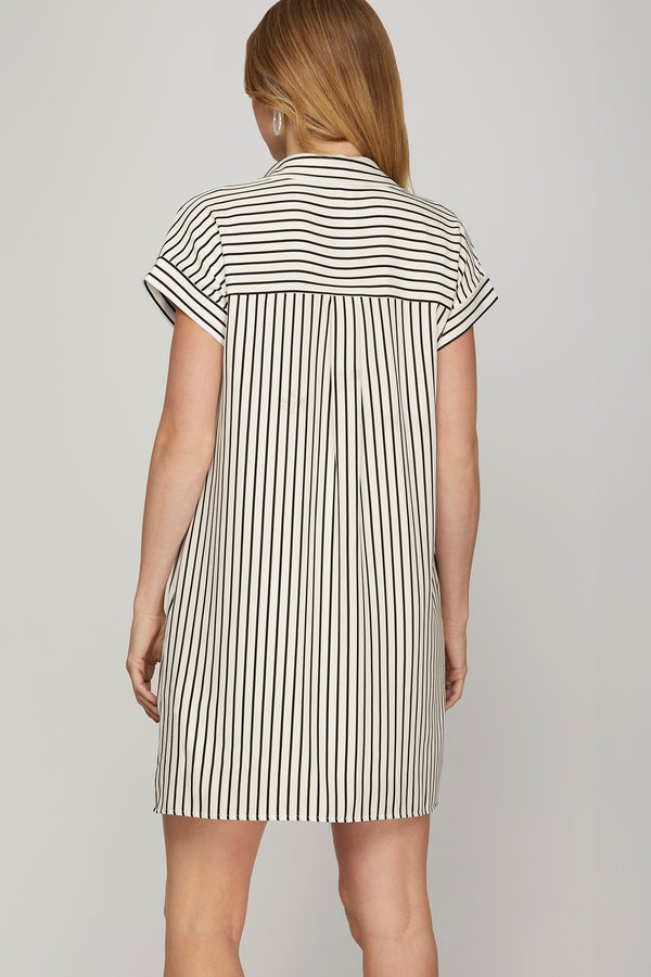 Dolly Striped T-Shirt- Ivory
