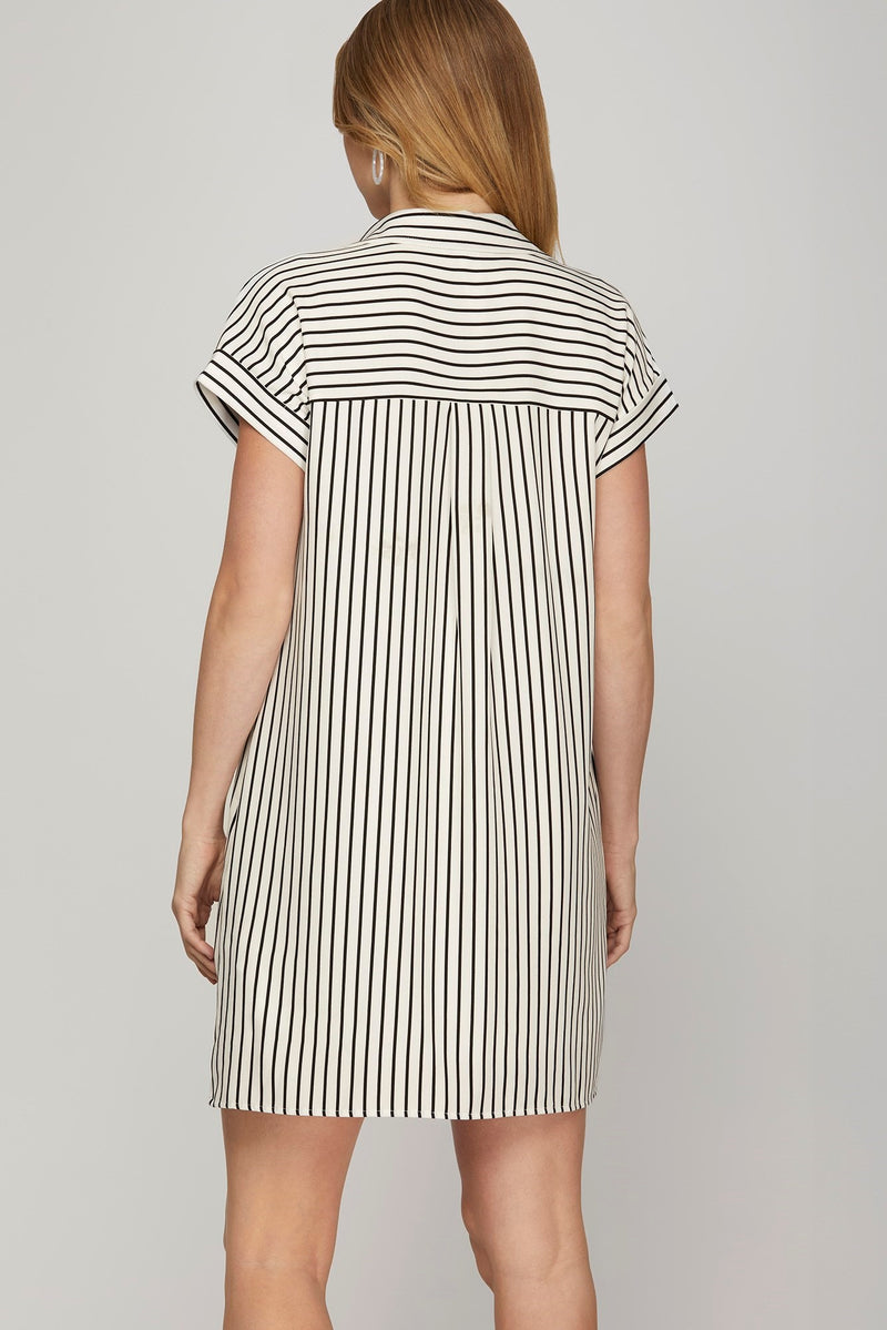 Dolly Striped T-Shirt- Ivory