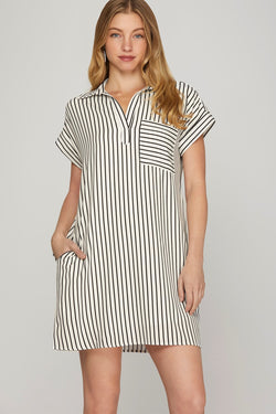 Dolly Striped T-Shirt- Ivory