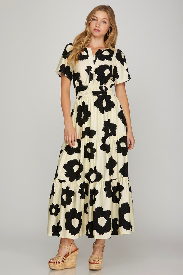 Magnolia Black & Ivory Dress