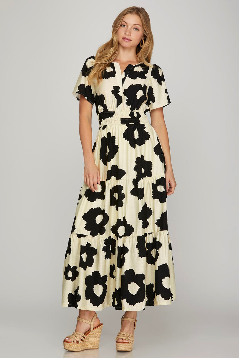 Magnolia Black & Ivory Dress