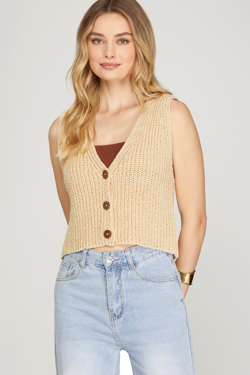Victoria Vest - Taupe