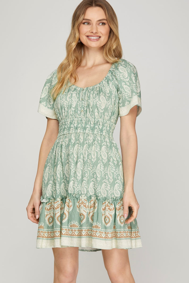 Elle Print Dress