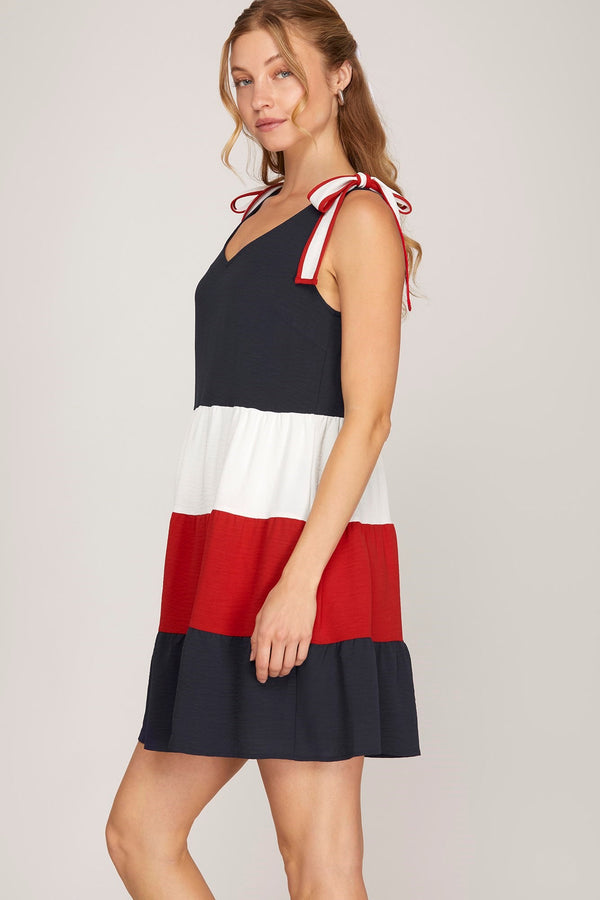 Red, White & Babe Dress