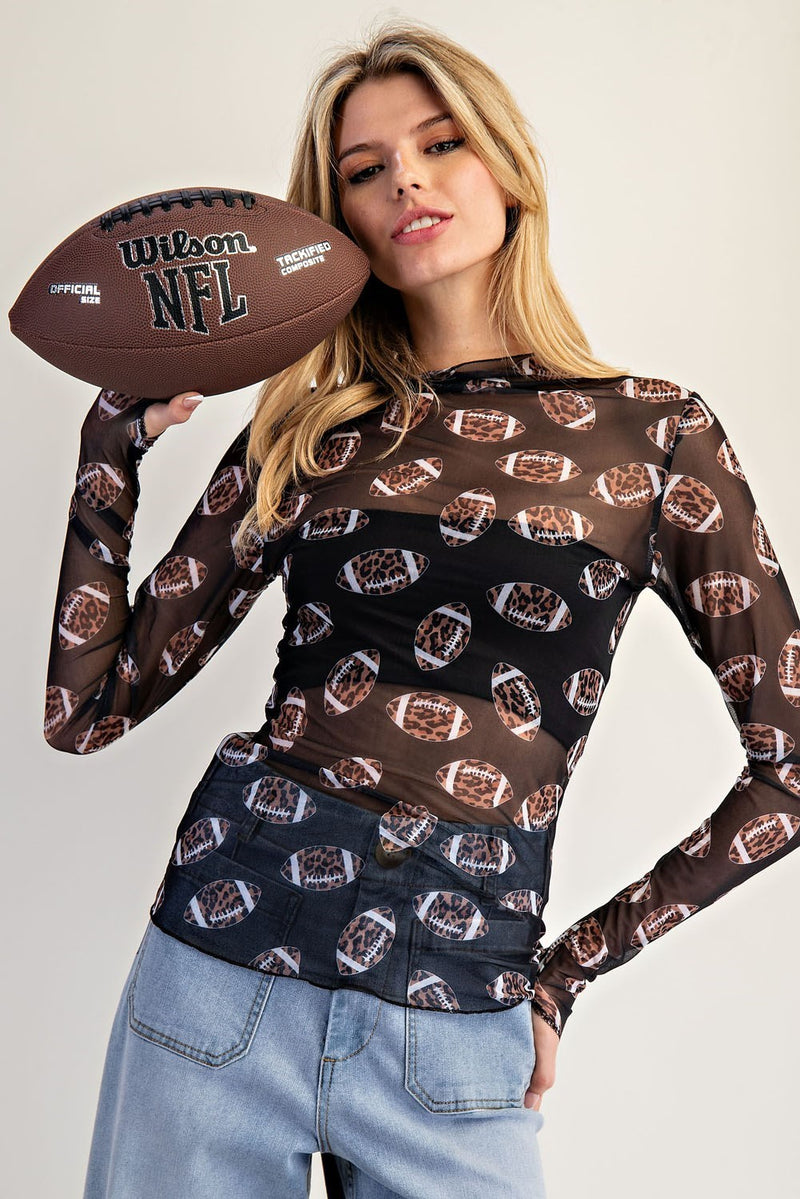 Leopard Football Babe