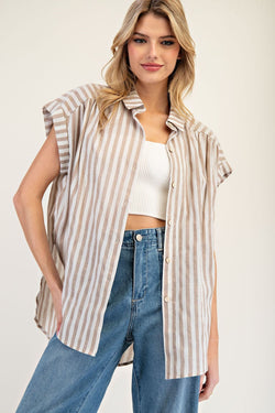 Say What Striped Top