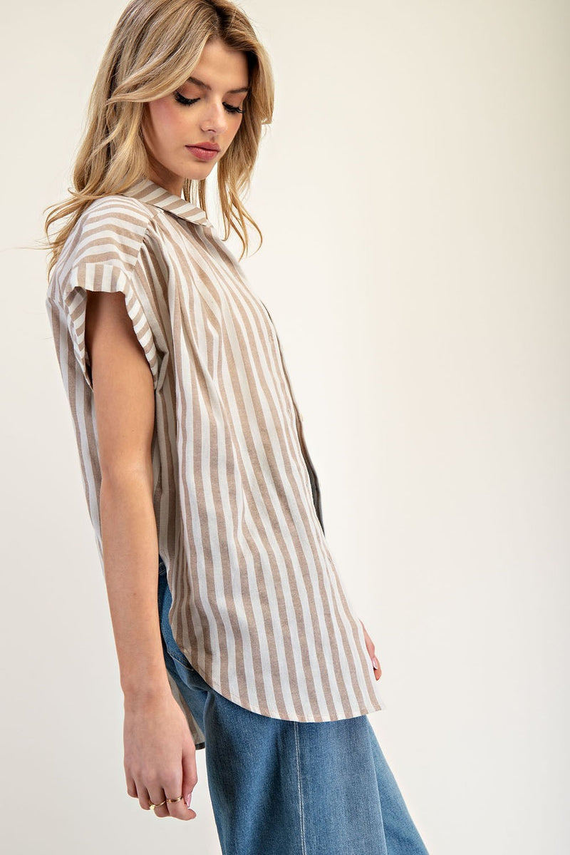 Say What Striped Top