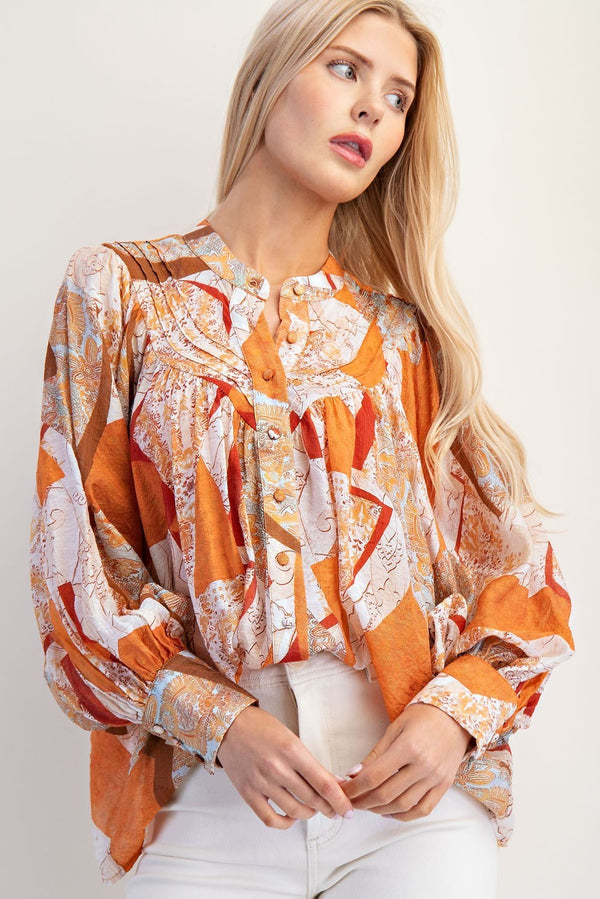 Dallas Pre-Order: Pumpkin Spice Blouse