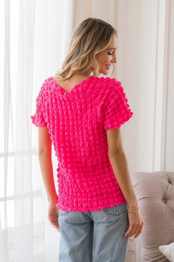 Bright Babe Textured Top