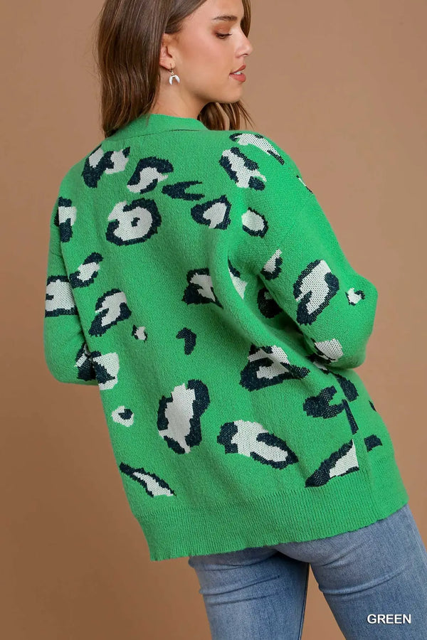 Leah's Cardigan-Green