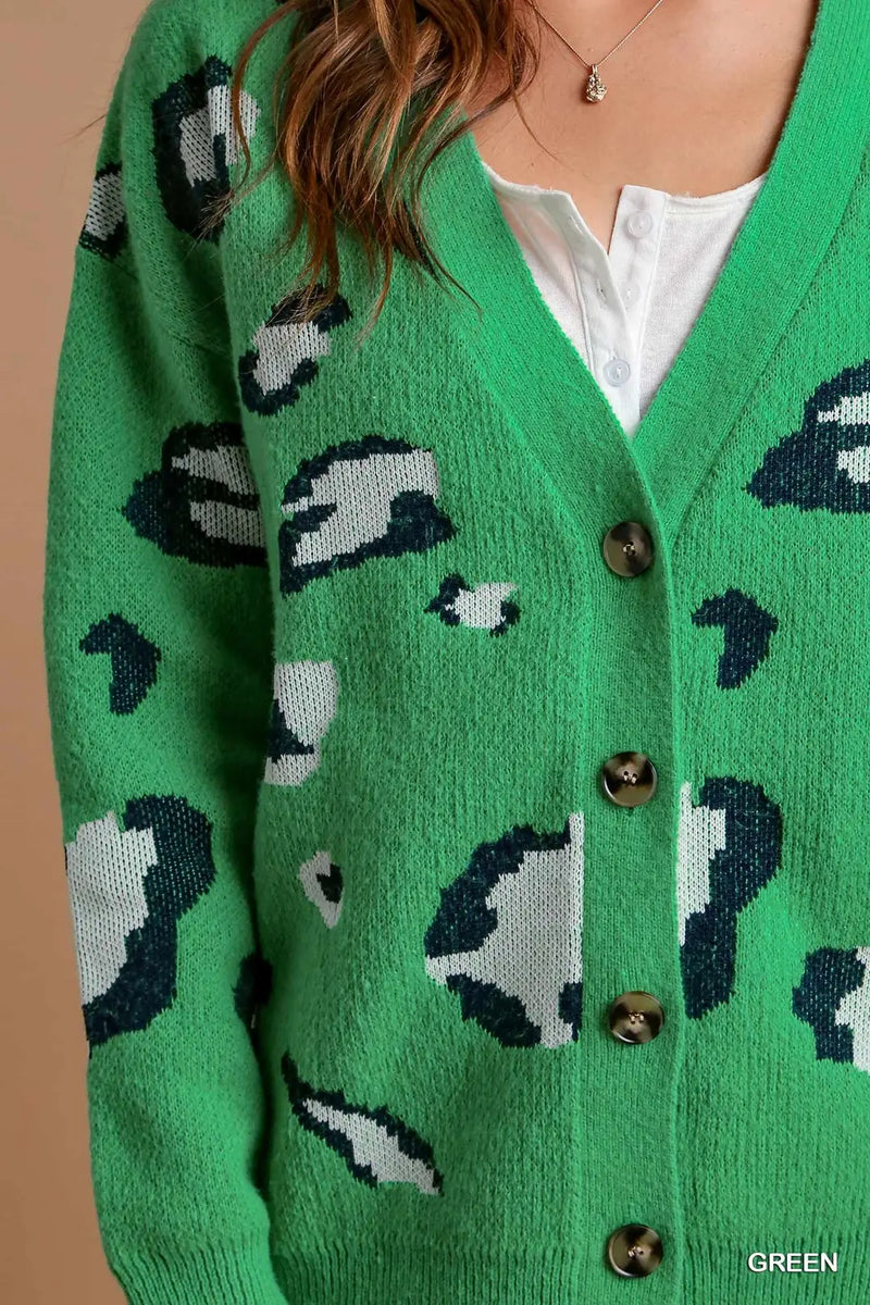 Leah's Cardigan-Green