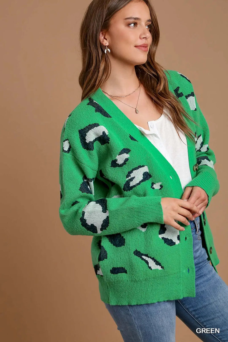 Leah's Cardigan-Green