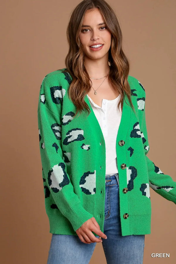 Leah's Cardigan-Green