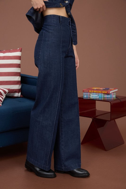 Harper High Waist Wide-Leg Jeans