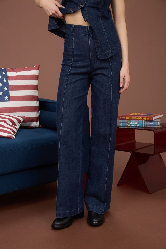 Harper High Waist Wide-Leg Jeans