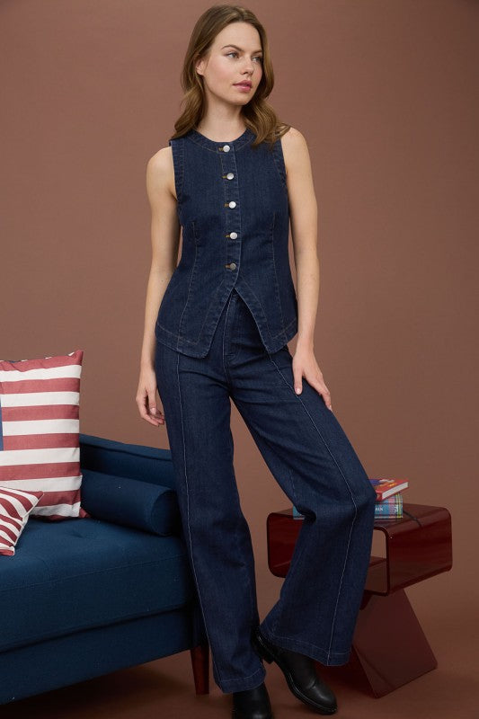 Harper High Waist Wide-Leg Jeans