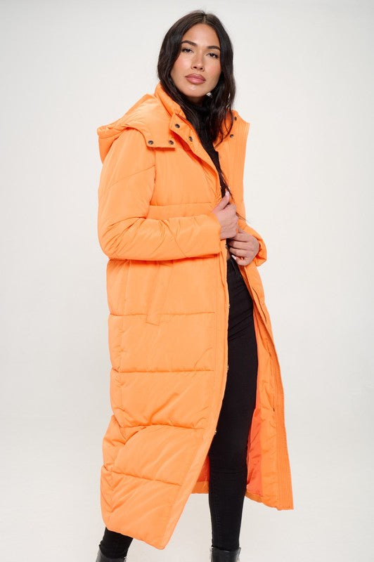 Tangerine Dream Maxi Vegan Puffer