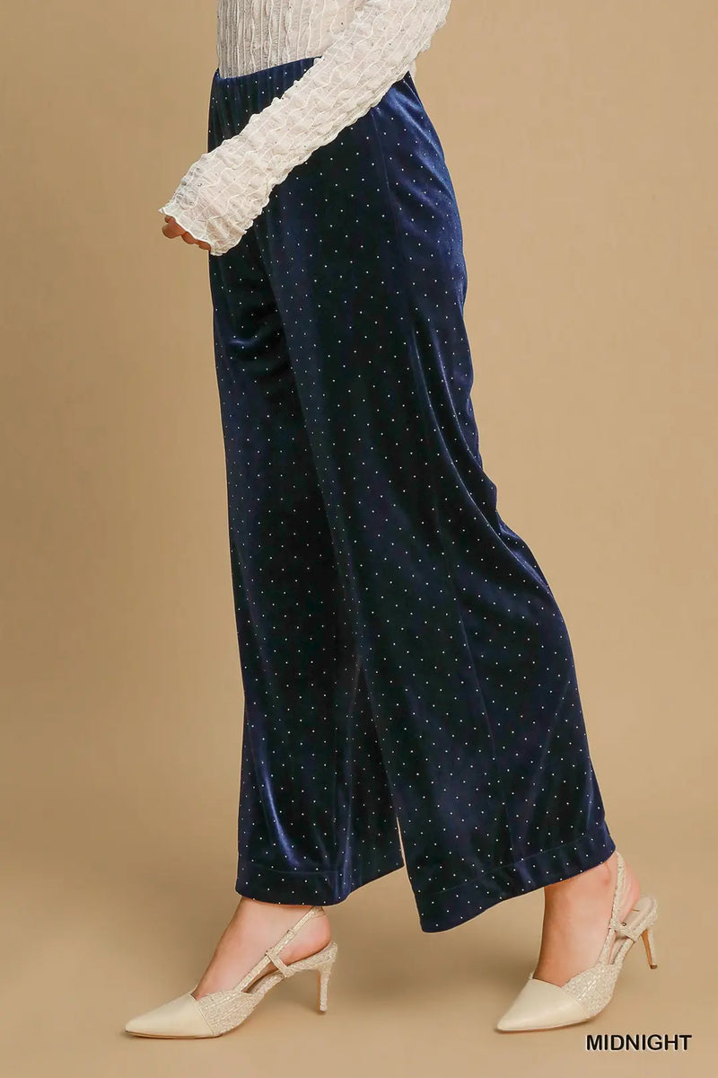 Beaded Velvet Pants