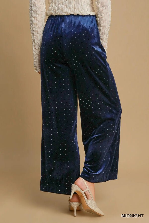 Beaded Velvet Pants