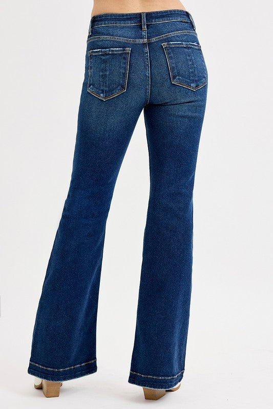 RISEN- Jewels Mid Rise Flare Jeans