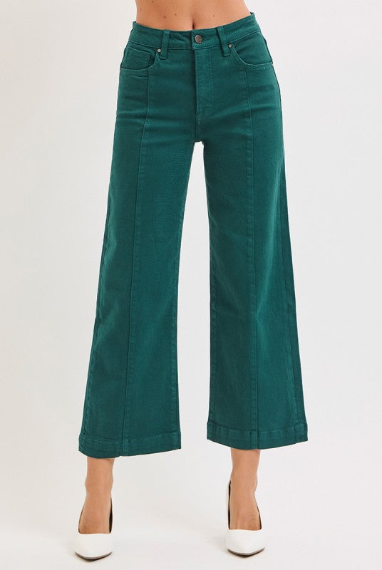 RISEN-Hunter Green Wide Pants